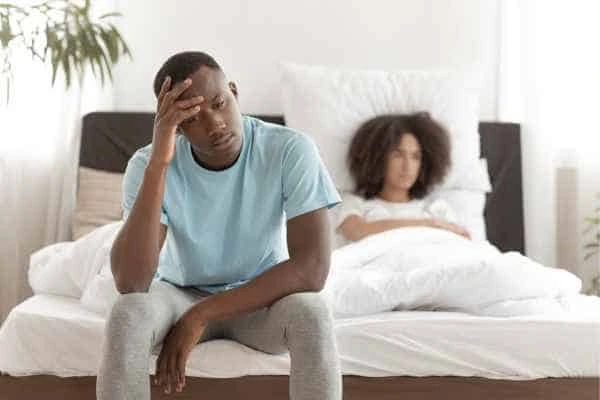 Man upset about ED symptoms Pinner
