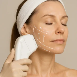 Woman having HI-FU to reduce wrinkles call LA LIPO Pinner Now!