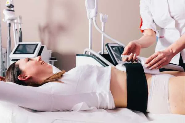 woman having body sculpting to help improve her body image and her mental health Pinner