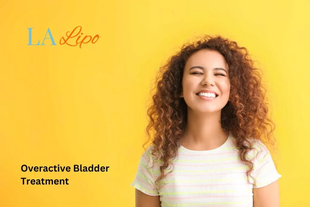 woman smiling about overactive bladder treatment Pinner solutions