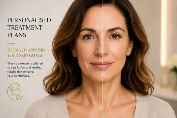 Before and after results of Collagen Lift Therapy Pinner
