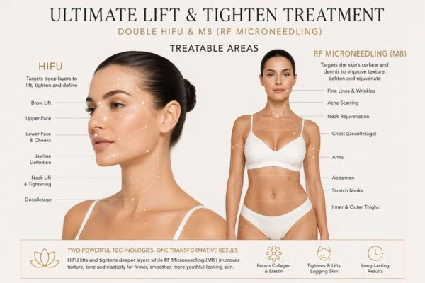 Areas of the body that can be treated - ultimate skin tighten treatment Pinner